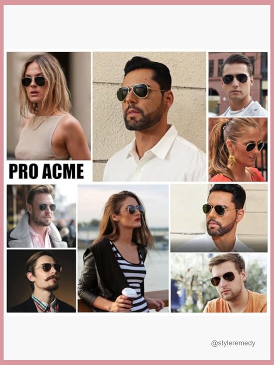 Small Aviator Sunglasses with Glass Lenses and Metal Frame main image 5